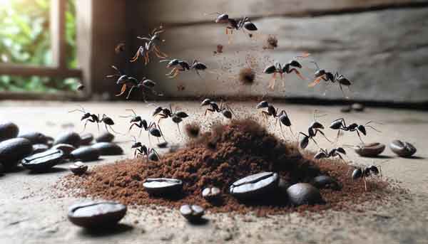 Kaffeesatz gegen Ameisen